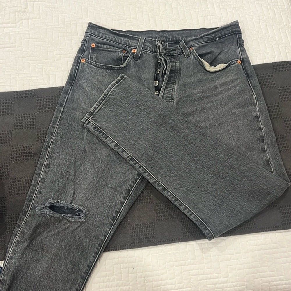 Levi 501 Skinny Black/Grey